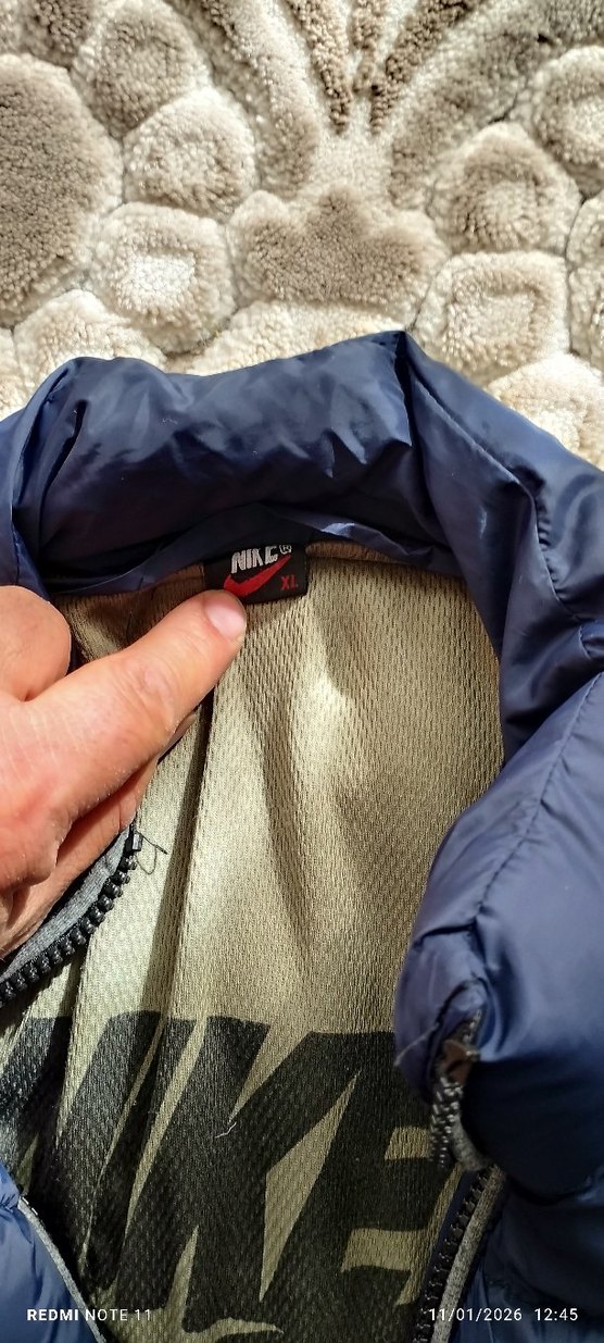 Lacivert Erkek Şişme Mont Fermuarlı - Görsel 4