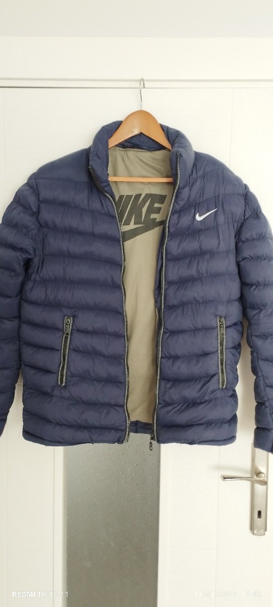 Lacivert Erkek Şişme Mont Fermuarlı - Görsel 2