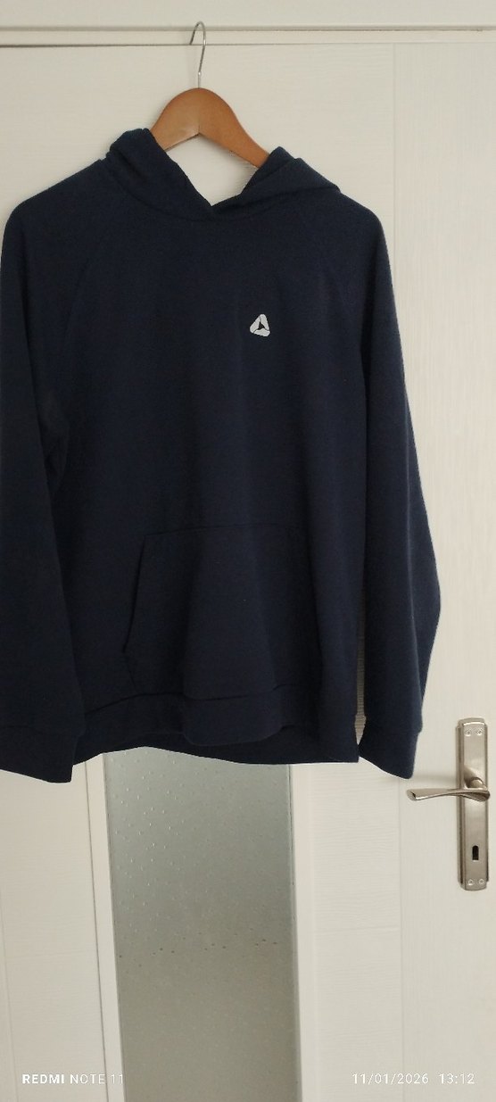 Letoon lacivert Kapüşonlu Erkek Polar Sweatshirt - Görsel 3