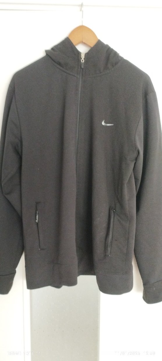 Siyah Fermuarlı Kapüşonlu Erkek Süet Sweatshirt - Görsel 3