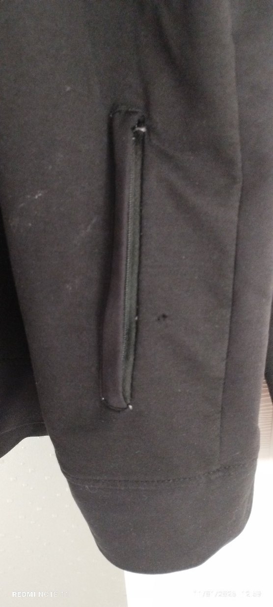 Siyah Fermuarlı Kapüşonlu Erkek Süet Sweatshirt - Görsel 5