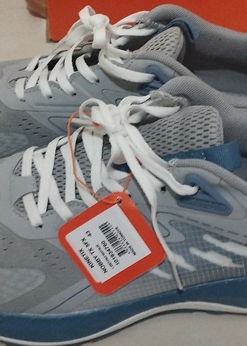 43 Beden gri Renk Gri Bağcıklı Erkek Spor Ayakkabı