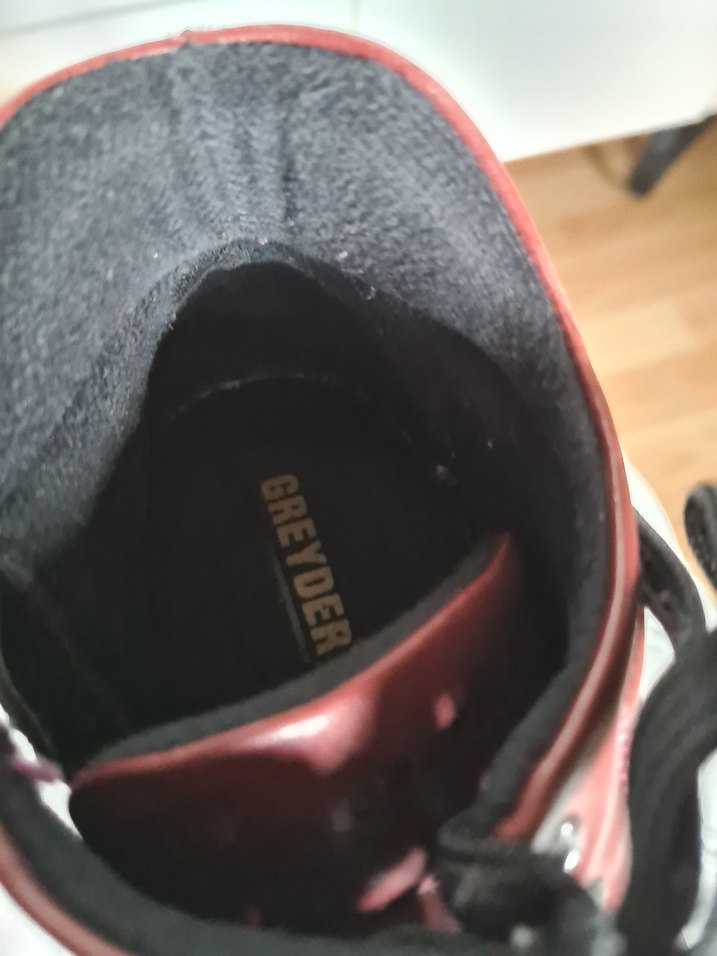 Bordo Deri Kadın Bot Greyder - Görsel 4