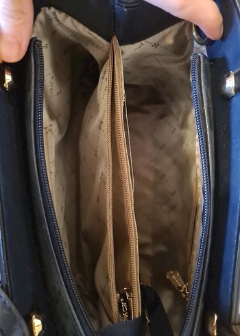 Gerçek Deri Lacivert Çanta - Görsel 3