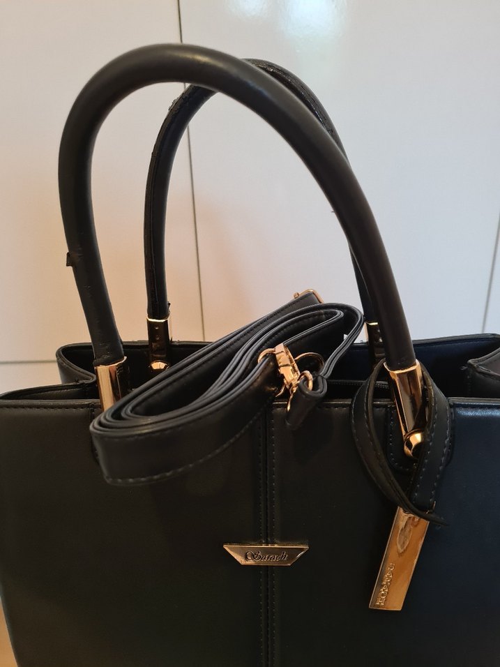 Gerçek Deri Lacivert Çanta - Görsel 2