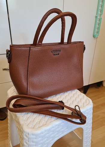 Kahverengi Deri Kadın Çanta - Görsel 2