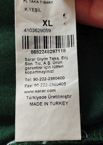s Beden yeşil Renk Erkek Koyu Yeşil Polo Yaka Kısa Kollu Tişört