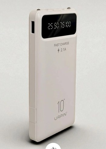 URPIN Beyaz Hızlı Şarj Powerbank 10.000mAh
