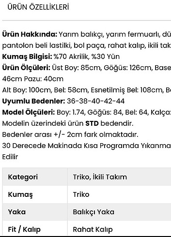 Diğer Triko takım 
