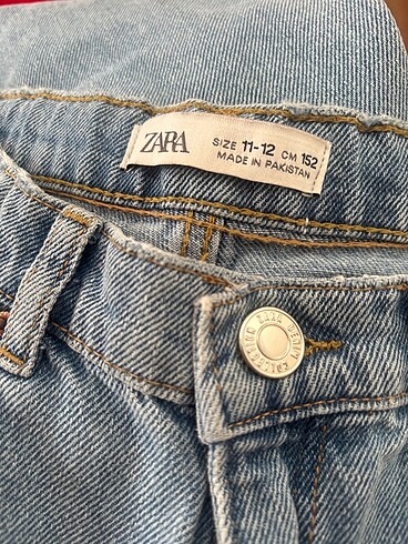 Zara kız çocuk jean 11-12 yaş