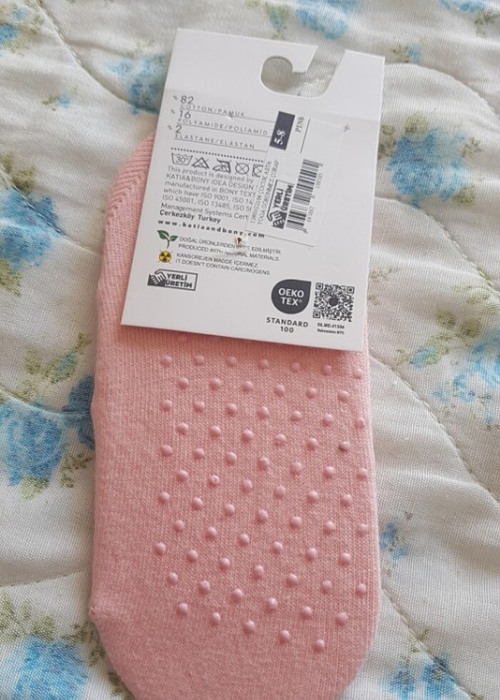 Kız çocuk pilates corabi 5 8 yaş  - Görsel 2