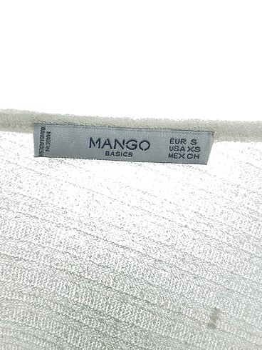 s Beden beyaz Renk Mango Bluz %70 İndirimli.