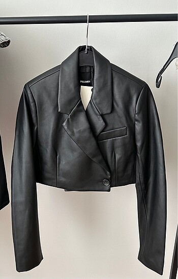 Pull&Bear deri ceket blazer