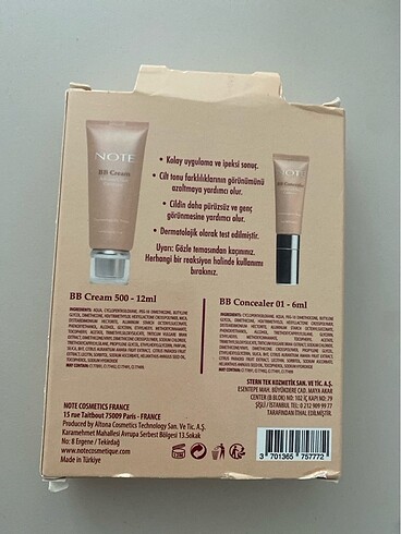 Note Note bb cream