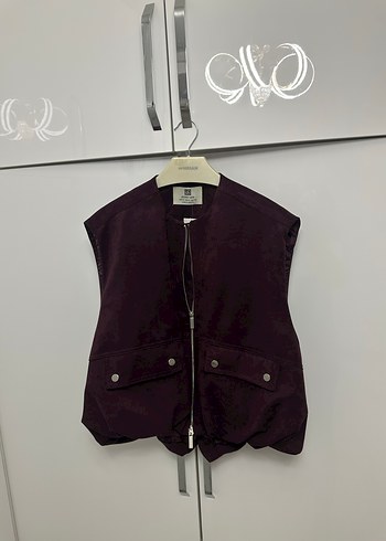 Bordo Süet  Kadın Yelek - Görsel 2