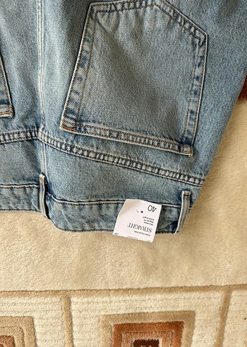 Kadın Mavi Denim Midi Boy Bol Kesim Jean - Görsel 6