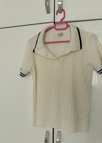 Kısa Kollu, Beyaz Kadın Gömlek - Görsel 3