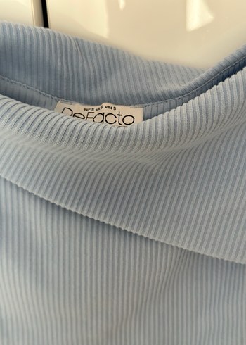 Mavi Drapeli Uzun Kollu Bluz - Görsel 6