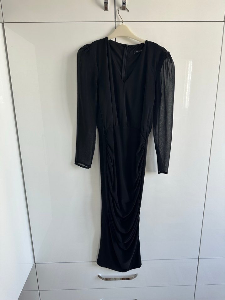 Siyah Kadın elbise - Görsel 3