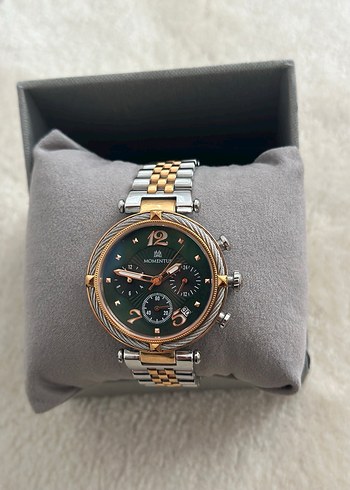 Momentus Altın Detaylı Modern Klasik Kadın Saati - Görsel 5