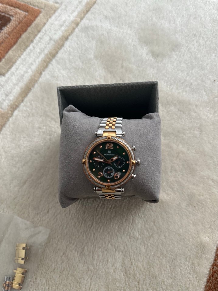 Momentus Altın Detaylı Modern Klasik Kadın Saati - Görsel 2