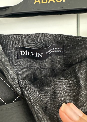 Dilvin Gri Kumaş Kadın Pantolon - Görsel 3