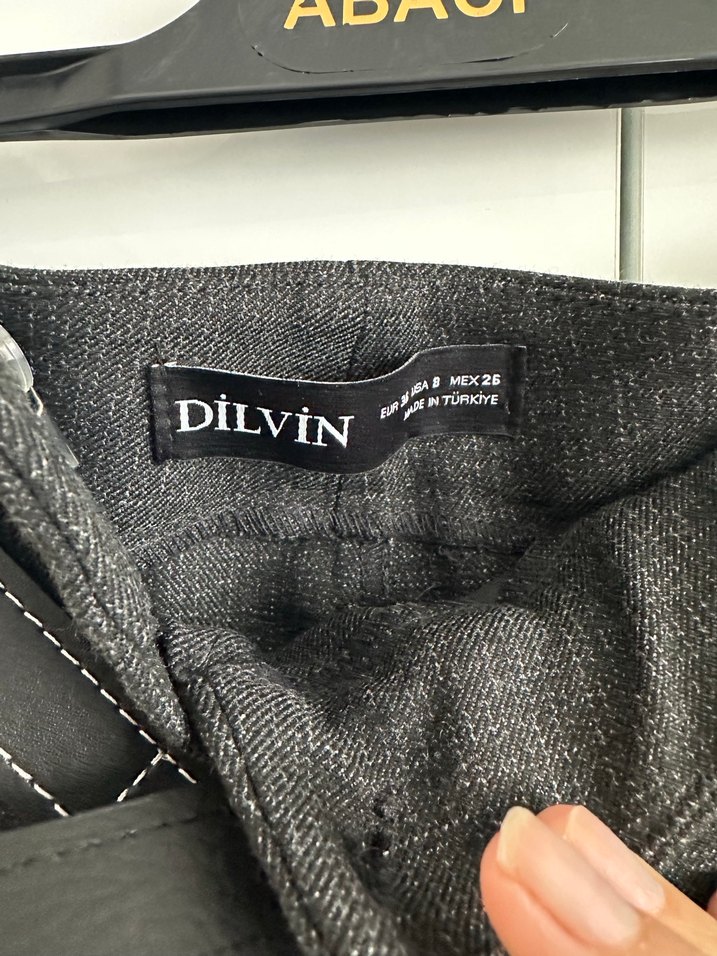 Dilvin  Gri Kumaş Kadın Pantolon - Görsel 3