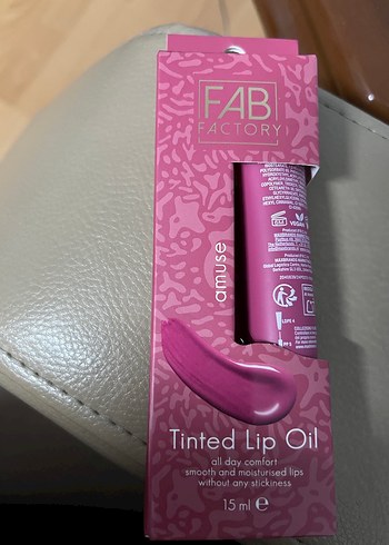FAB Factory Pembe Tonlu Renkli Dudak Yağı 15 ml