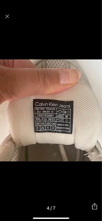 36 Beden Calvin klein spor ayakkabı