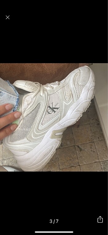 36 Beden beyaz Renk Calvin klein spor ayakkabı