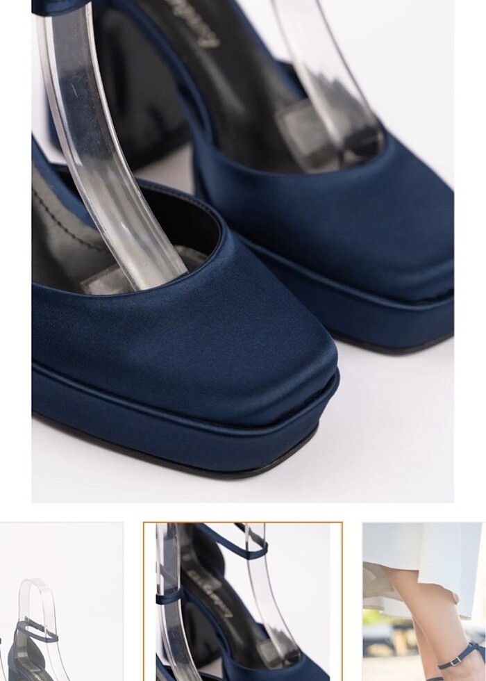 PLATFORM TOPUK ÖZEL GÜN NİŞAN AYAKKABISI TOPUKLU AYAKKABI - Görsel 3