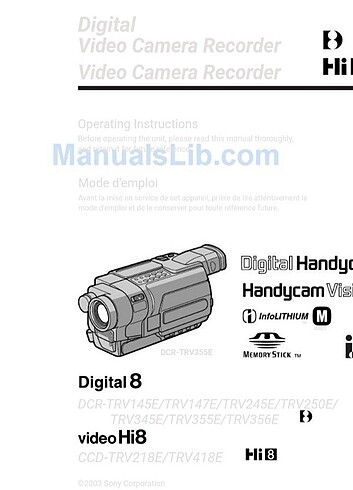 SONY TRV145E HANDYCAM 