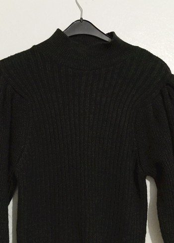 Köyü haki Örgü Kadın Triko Kazak - Görsel 4