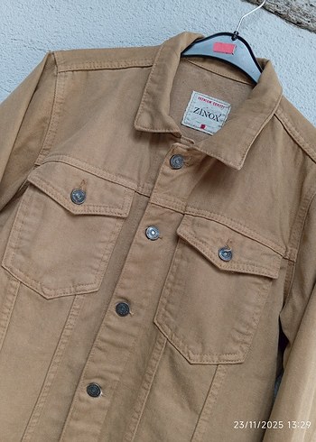 Camel Rengi Kot Ceket - Görsel 2