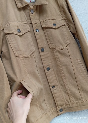 Camel Rengi Kot Ceket - Görsel 3