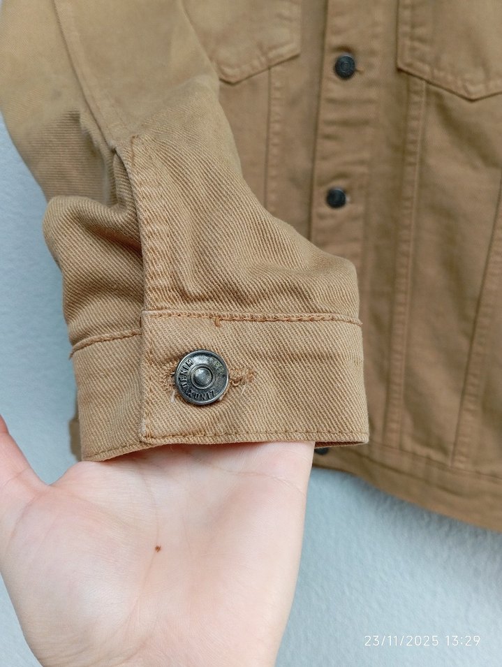 Camel Rengi Kot Ceket - Görsel 4