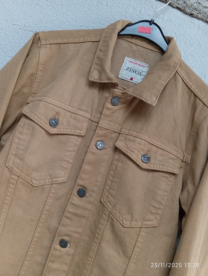 Camel Rengi Kot Ceket - Görsel 2
