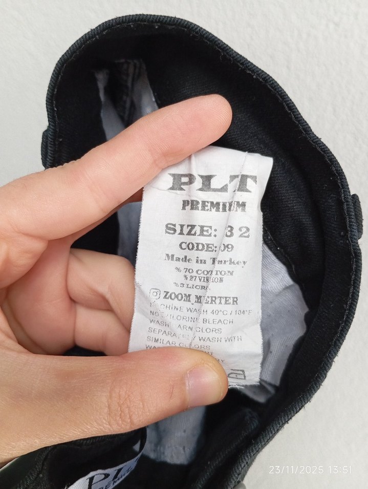 Siyah Erkek Denim Pantolon Regular Fit - Görsel 5