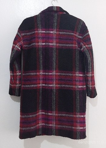 Kırmızı Ekose Desenli Kaban - Görsel 5