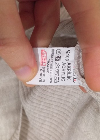 Bej Uzun Kollu Kadın Triko Kazak - Görsel 4