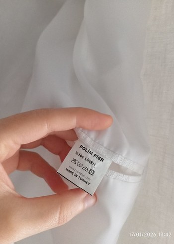 Beyaz Düğmeli Erkek Keten Takım - Görsel 6