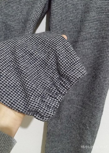 Gri Bol Kesim Kadın Eşofman Altı - Görsel 2