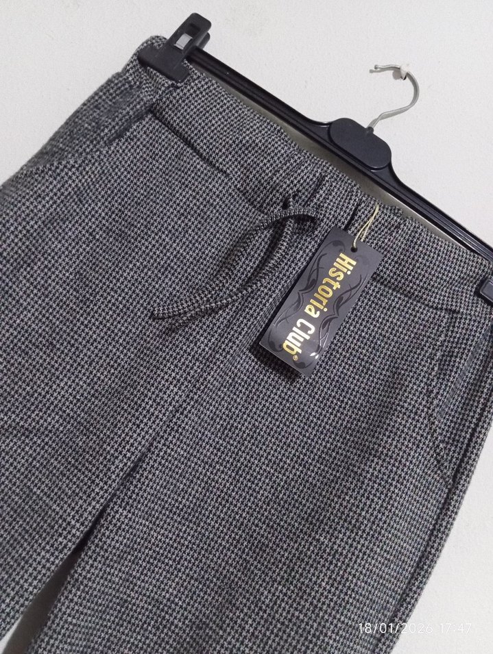 Gri Bol Kesim Kadın Eşofman Altı - Görsel 3