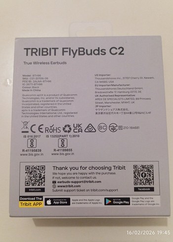 Tribit Siyah Kablosuz Kulaklık - Görsel 9