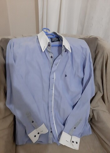 Cortis erkek slim fit mavi gömlek