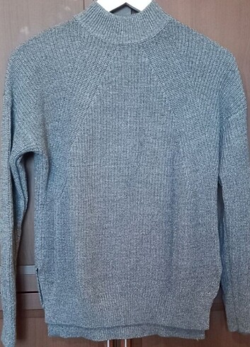 xs Beden H&M Kırçıllı Gri Kazak