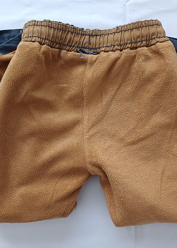 24-36 Ay Beden gri Renk Gri Düz Kesim Lastikli Erkek Çocuk Polar Astarlı Pantolon
