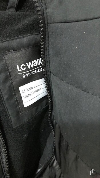 9 Yaş Beden siyah Renk LCW erkek çocuk mont