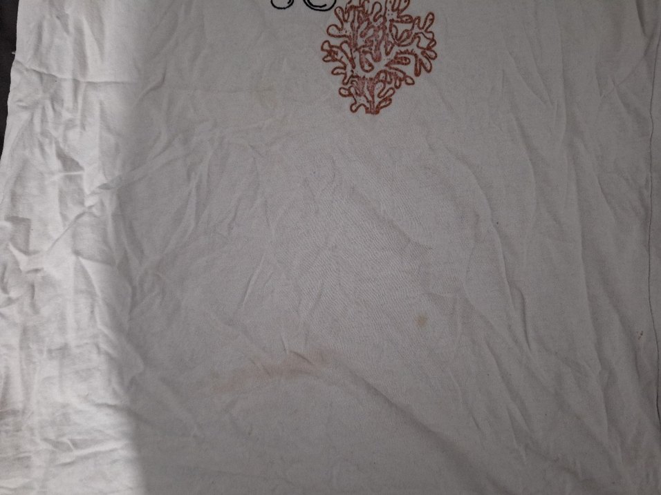 Beyaz Pamuklu Maternity Tişört, Kısa Kollu, Baskılı - Görsel 2