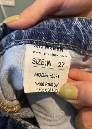 27 Beden Jean %100 pamuk